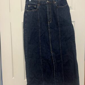 Alph60 JETT Classic Denim Maxi Skirt